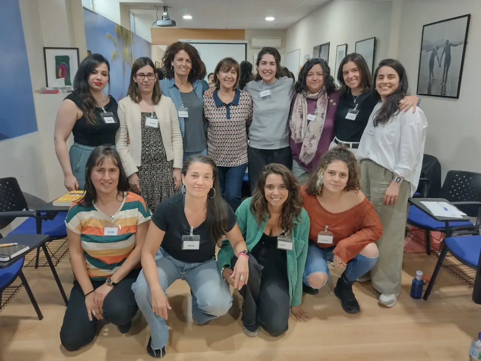 ana miguel y alumnas
